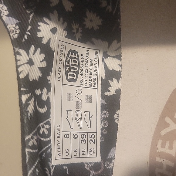 Hey Dude Wendy Basic, size=8, color=black - Picture 2 of 3